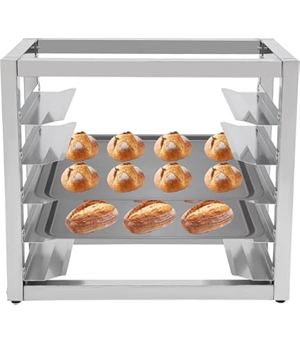 Amazon.co.jp: 5段ステンレススチール製ベーカリーラック、業務用